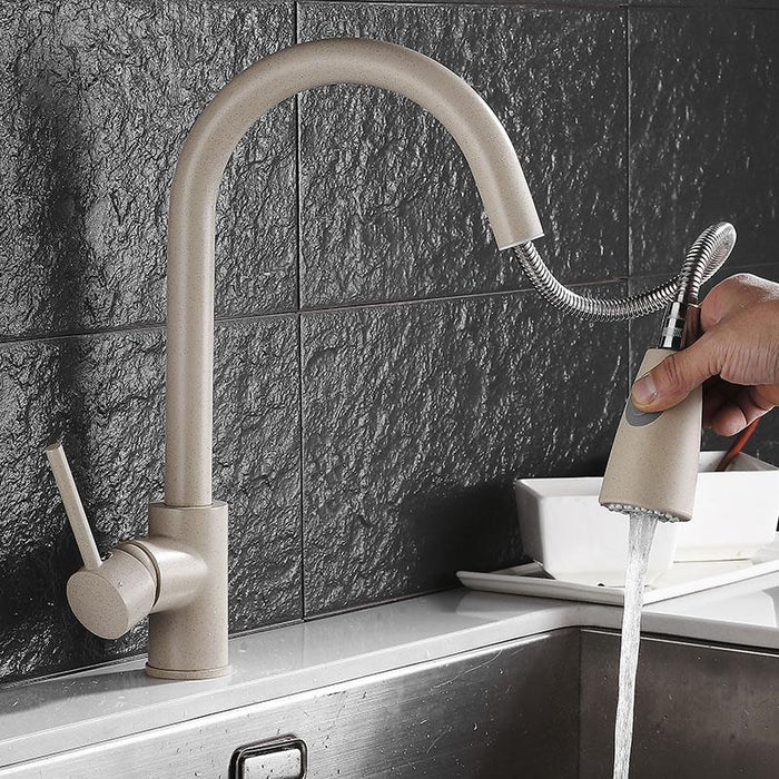 BLAISE Modern Matte Nude Extendable Tap Faucet