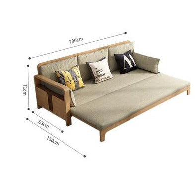MAVERICK Nordic Solid Wood Sofa Living Room