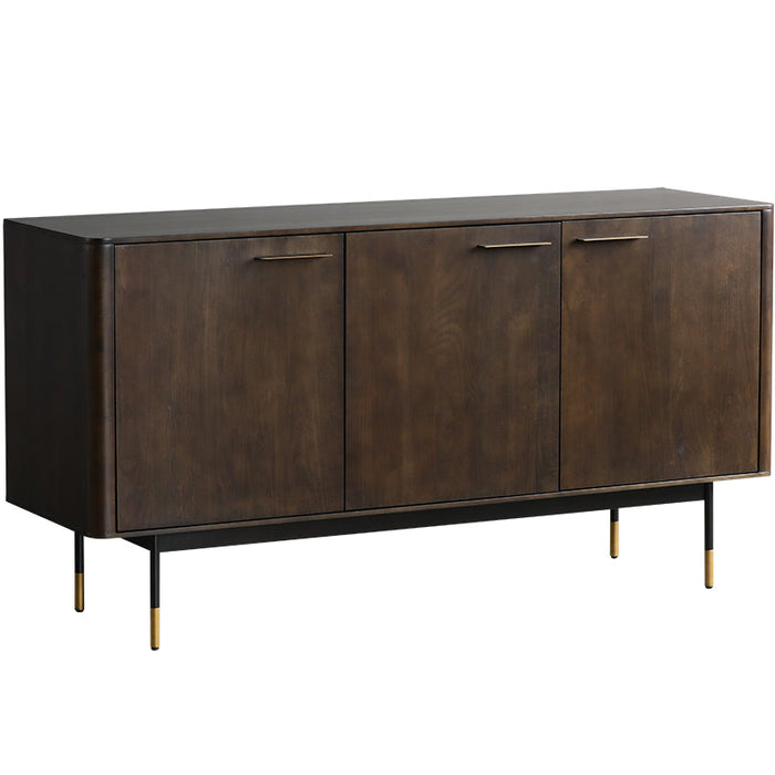 AMORA Chicago HILTON Nordic Solid Wood Sideboard Buffet Cabinet