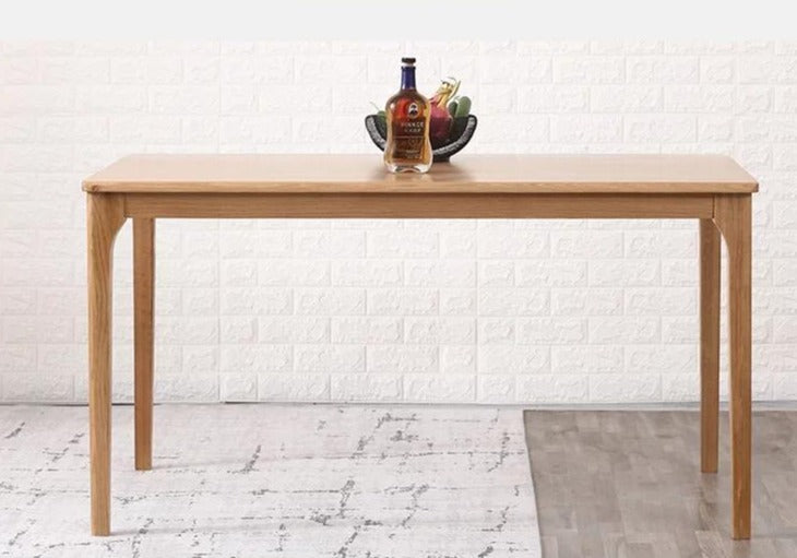 JAKIRA Japanese Nordic Scandinavian Solid Wood Dining Table and Chair