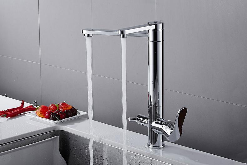 VICTOR Modern Black Double Tap Faucet
