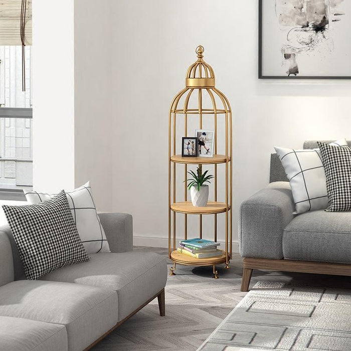 ADORJAN Quirky Bird Cage Display Stand / Cabinet