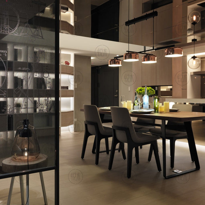 JOEL Nordic Dining Table Solid Wood Modern Minimalist Chair