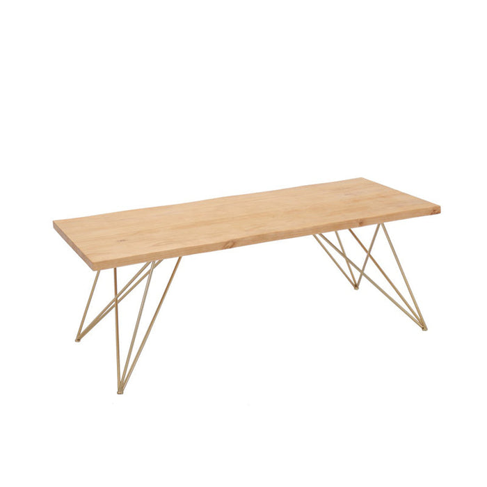 IAN Dining Table Live Edge Slab Modern Minimalist Design Nordic