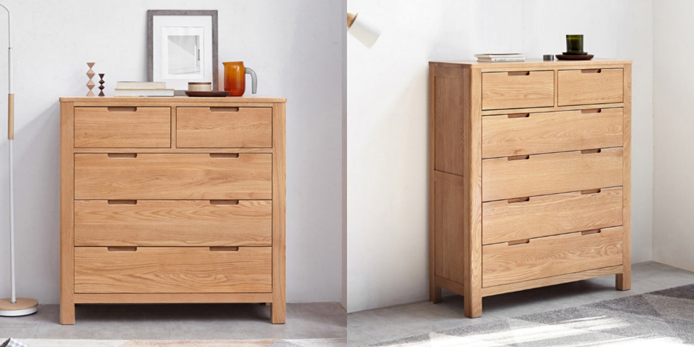 AKAMINE All Solid Wood Chest of Drawers Japan Nordic