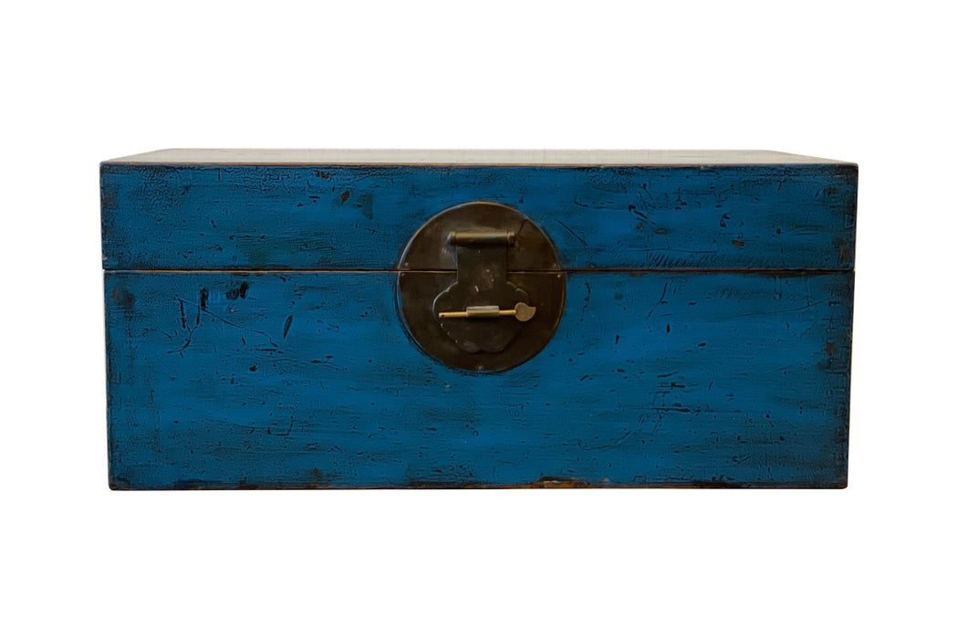 Chen Vintage Trunk Elm Wood Treasure Box