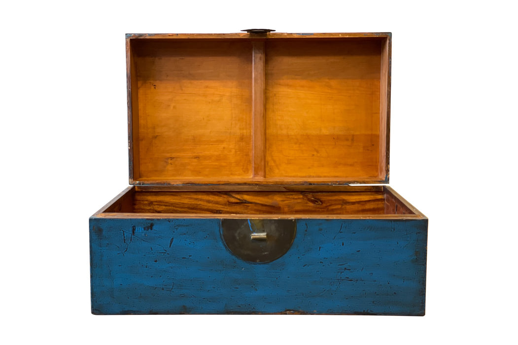 Chen Vintage Trunk Elm Wood Treasure Box