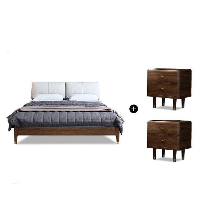 JOSEPH Nordic Walnut Bed 1/2 / 1.5/ 1.8 m