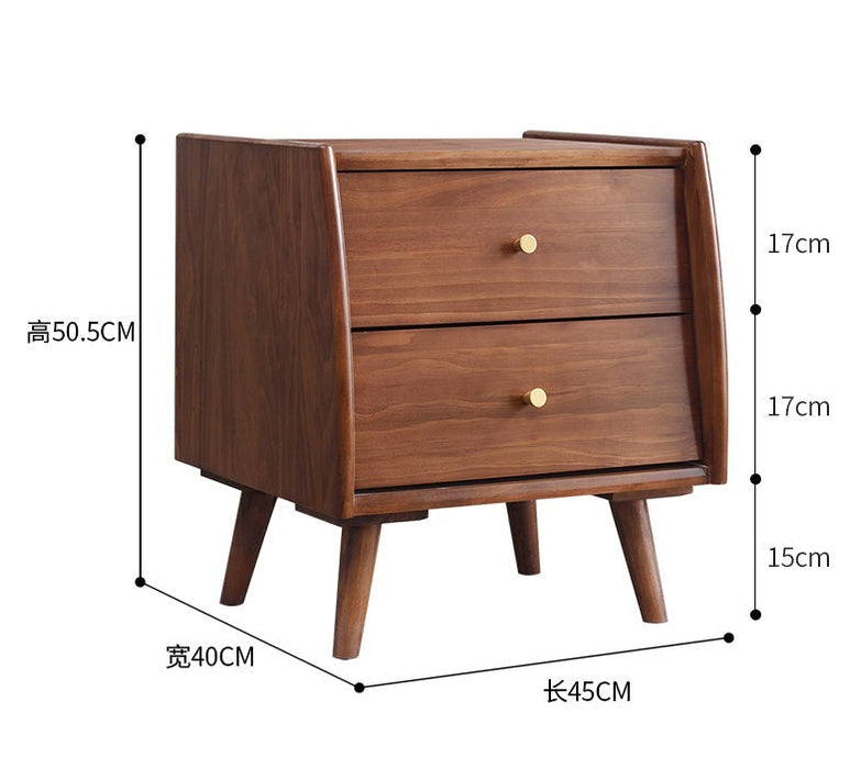 EMERSON HYATT Bedside Table Solid Wood Nordic Bedroom Lamp Table Night Stand ( 4 Colour )
