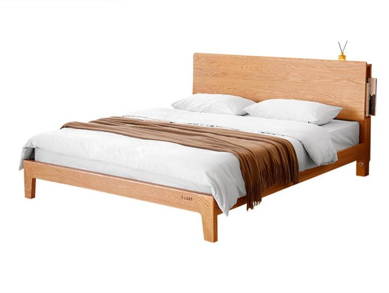 BRYSON Japanese Nordic Bed Solid Wood