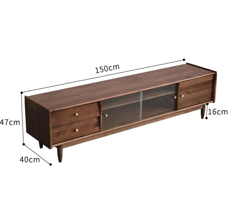 MATTHEW Nordic Solid Wood TV Console Cabinet