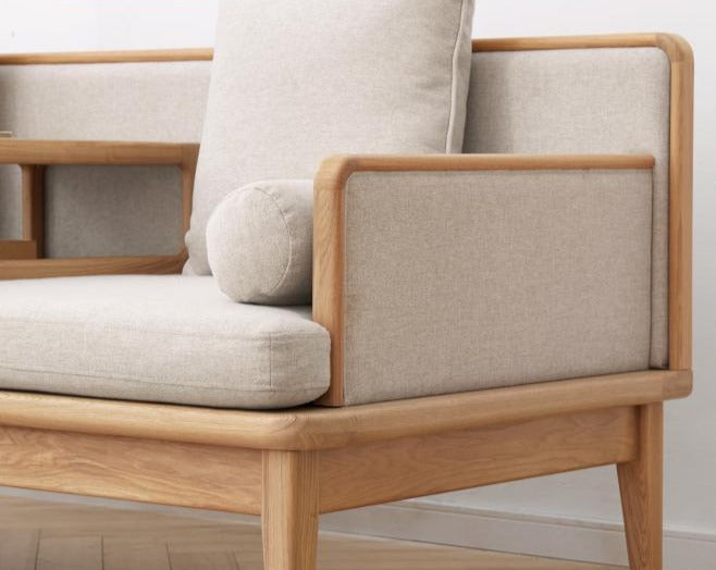 Teak Solid Wood Bed Frame