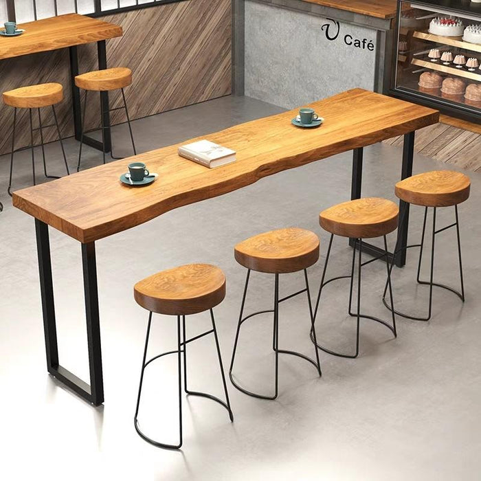 ISABELLA Rustic Industrial Wooden Bar Table and Stool