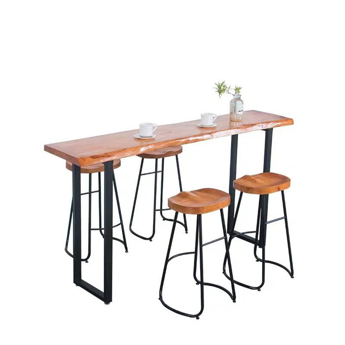 ISABELLA  Rustic Industrial Wooden Bar Table and Stool