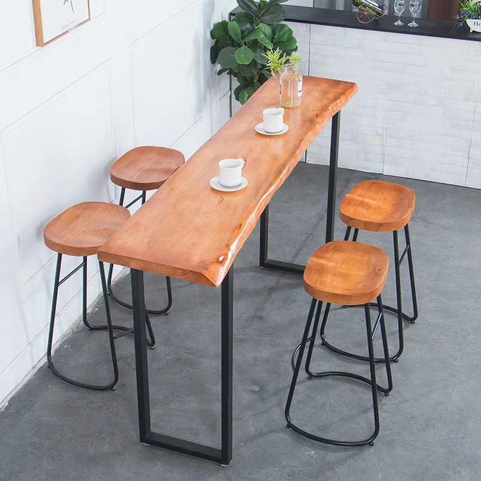 ISABELLA  Rustic Industrial Wooden Bar Table and Stool