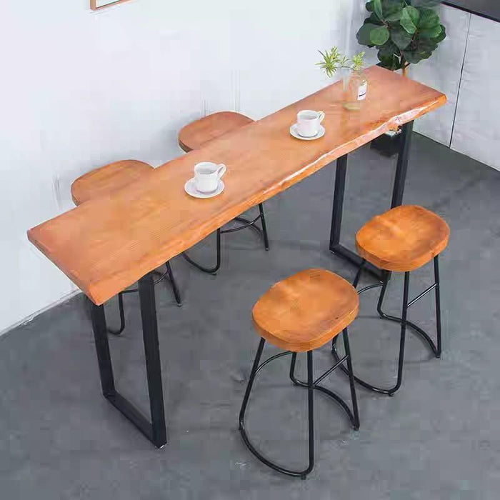 ISABELLA  Rustic Industrial Wooden Bar Table and Stool