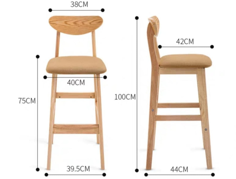 ARIANNA Vintage Solid Pine Wood Bar Table & Stools