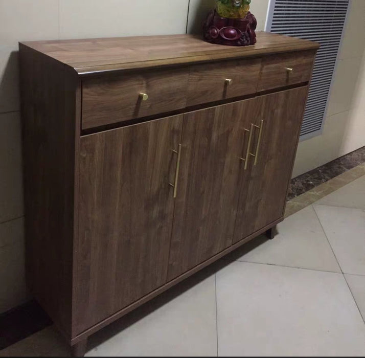 GENESIS Solid Oak Wood Shoe Cabinet