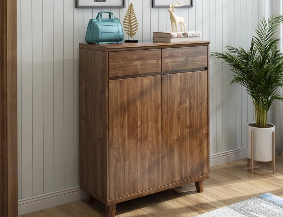 GENESIS Solid Oak Wood Shoe Cabinet