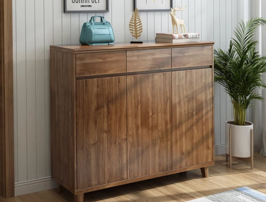 GENESIS Solid Oak Wood Shoe Cabinet