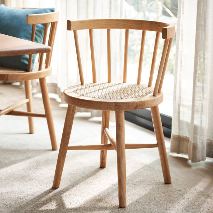 Vivienne RITZ Japanese Dining Table Bench Nippon Solid Wood Rattan ( 5 Size )