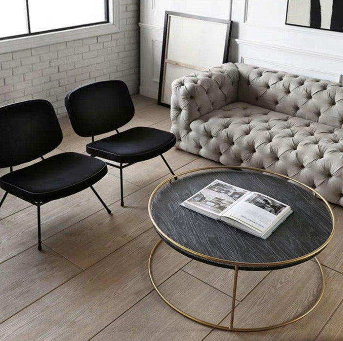 ARIANA Modern Round Marble Coffee Table