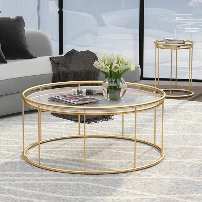 ARIANA Modern Round Marble Coffee Table