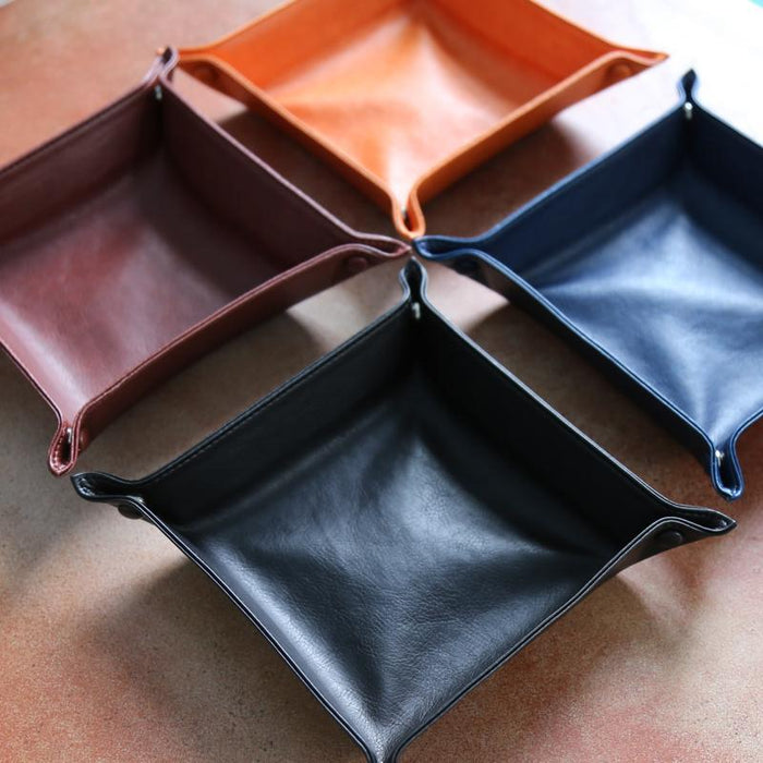 ADELMO Contemporary Leather Storage Box
