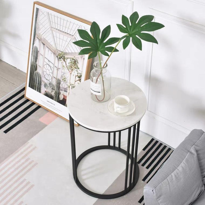 ELIANA Contemporary Marble Top Side Table