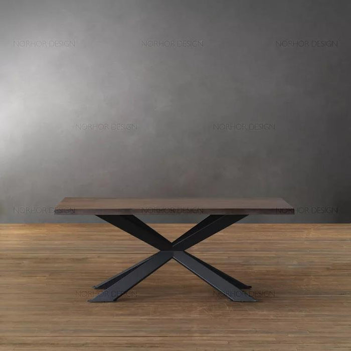 AUTUMN Rustic Industrial Wooden Dining / Conference Table