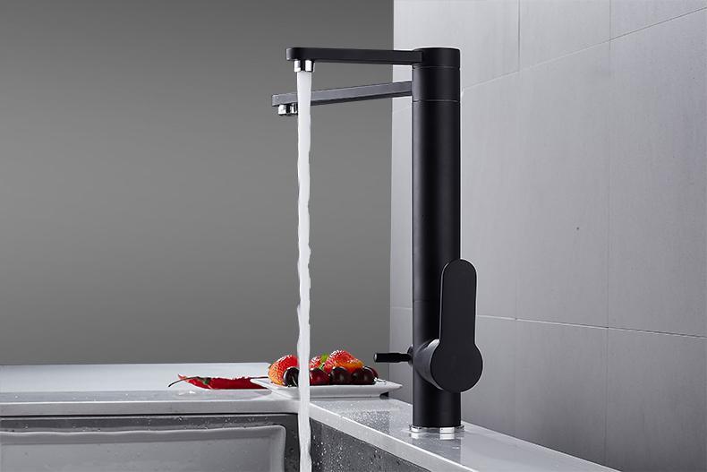 VICTOR Modern Black Double Tap Faucet