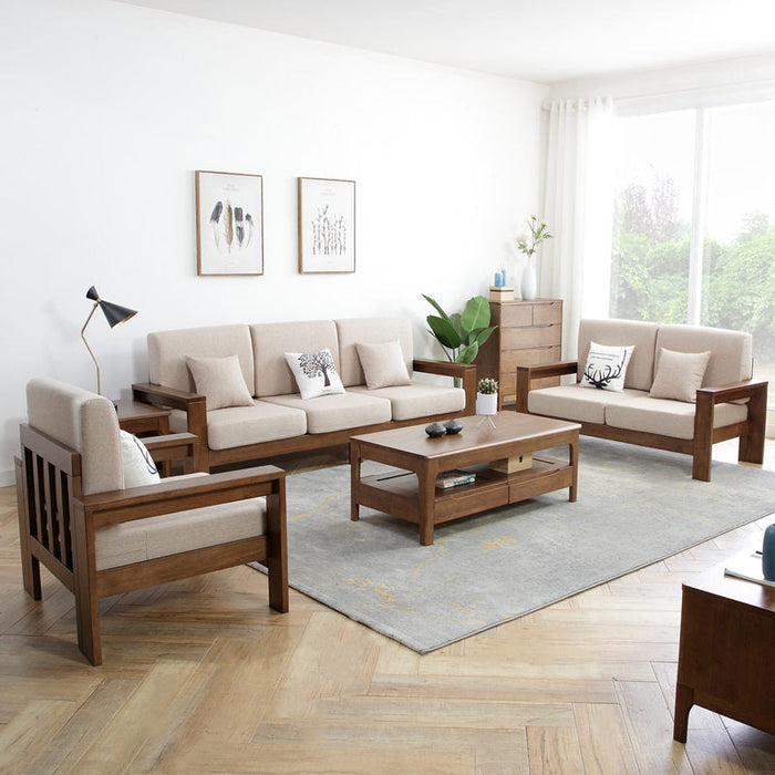 NORA Scandi Japanese Daybed Sofa Solid Wood Nordic ( Select From 3 Sizes )