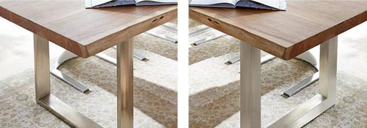 AUSTIN Loft Design Modern Solid Wood Slab Dining Table