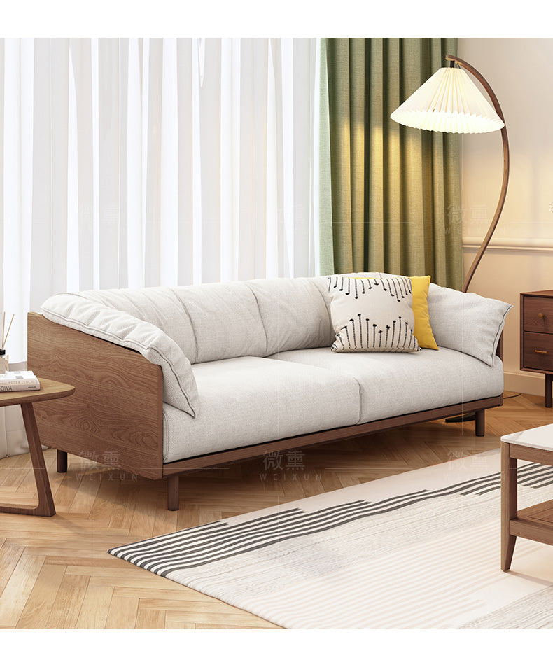 ELLIE Scandinavian Sofa Japanese Nordic Style Full Wood Frame 90 to 26 Wholesale Antique Company