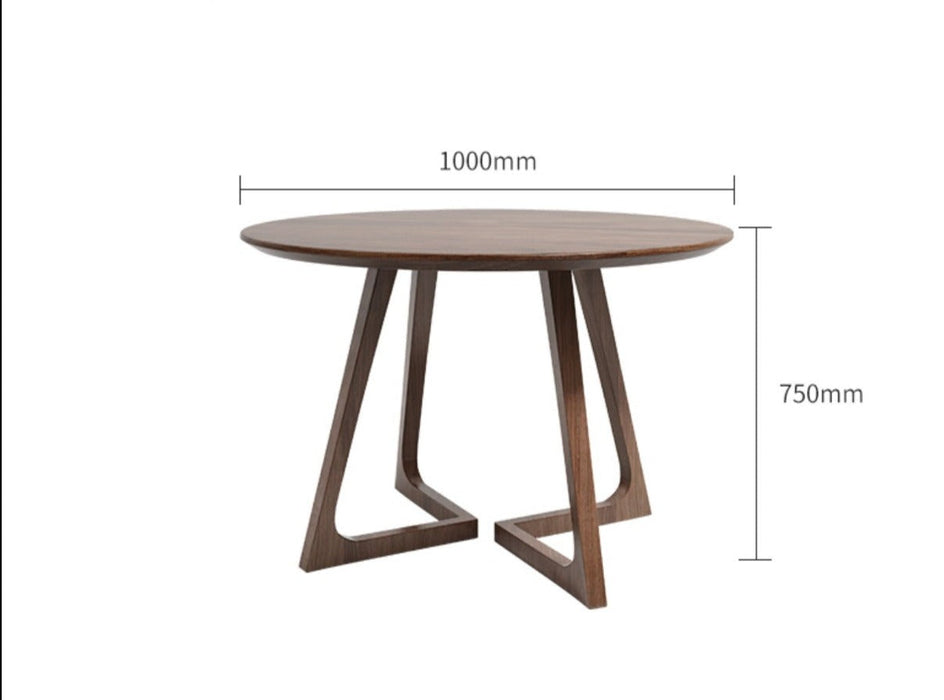 LEILANI Hiroshima Princess Chair Solid Wood Round Dining Conference Table Option ( Choice of 7 Size )