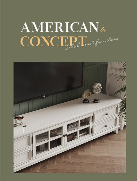 Leonardo Classic Country Solid Wood TV Console Cabinet