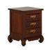 Ming Chinese Antique Lamp Table Night Stand Solid Timber 3 Drawer Bedside Table, Mahogany Color WAC888BS-003-OL-RJ-M_1