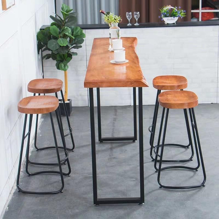 ISABELLA  Rustic Industrial Wooden Bar Table and Stool