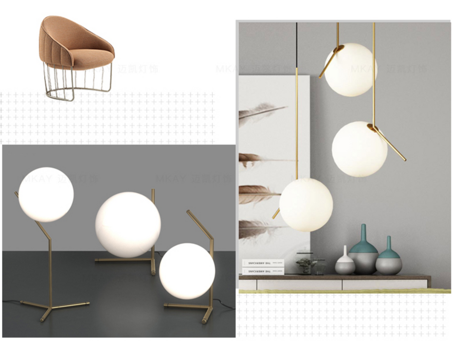 HECTOR Minimalist Round LED Standing Lamp
