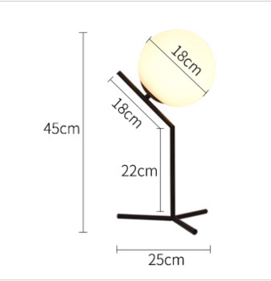 GABRIEL Full Moon Contemporary LED Table Lamp
