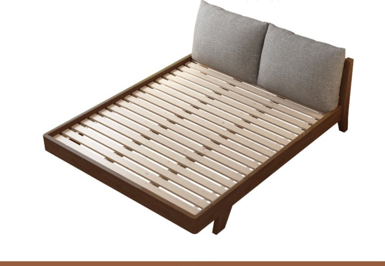 AMELIA Scandinavian Nordic Japanese Full Solid Wood Bed