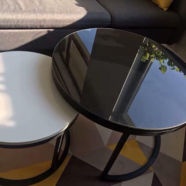 ANNABELLE Monochrome Round Coffee Table