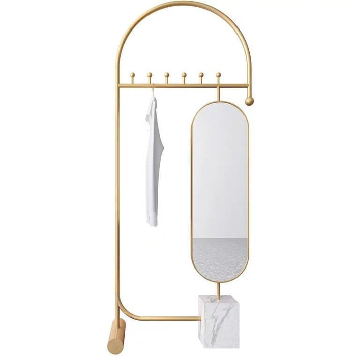 TAYLOR Standing Mirror Clothes Rack