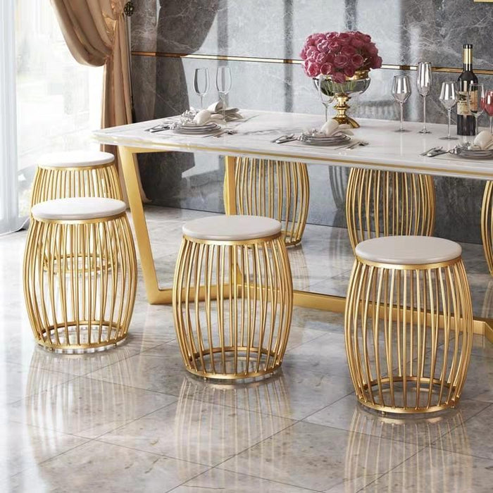 HADLEY Gold Accent Casual Dining Stool