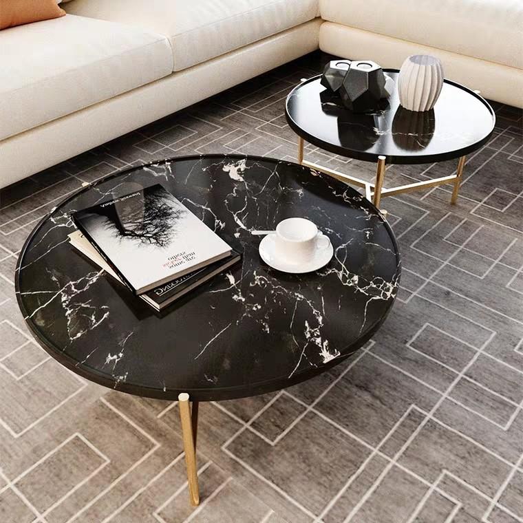 Natalia Round Marble Nesting Coffee Tables — Wholesale Antique Company