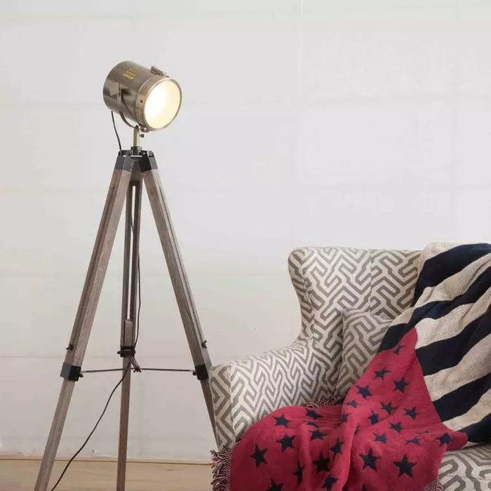 RYLEE Vintage Tripod Floor Lamp